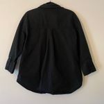 ANINE BING Mika Shirt Black 100% Cotton Button Down Minimalist Women size Medium Photo 6