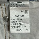 Levi's Women’s Levi’s 501 Original Button Fly Distressed Jeans Size 30 X 26 Light Wash Photo 9