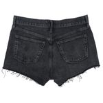 AGOLDE  Womens Black Denim High Rise Cut Off Hem Casual Mini Jeans Shorts Size 27 Photo 1