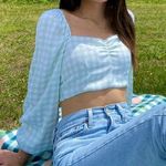 Glassons  Gingham Tie Blouse Photo 0