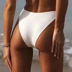 Lulus White One Shoulder Cutout Swim Top Bikini Beach Resort XL Photo 7