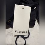 Vitamin A NWT Mabel Underwire Bandeau One Piece Black EcoLux Swimsuit XS $215 Photo 7
