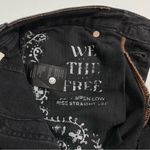 Free People NWT‎ We The Free Jeans Size 25  Black Curvy Siren Low Rise Straight Photo 7