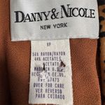 Danny & Nicole Vintage  Petite Size 8 Brown Animal Print Collar Knee Length Dress Photo 7