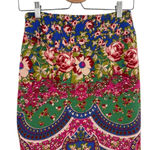 Anthropologie Maeve Sheffield Pencil Skirt Textured Floral Print Size US 2 Photo 7