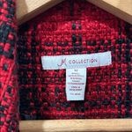 JM Collection Red & Black Blazer – Size 12 Photo 1