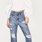 ZARA  mid-rise straight fit jeans Size 2 Photo 0