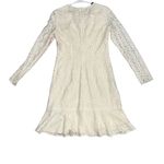 Monique Lhuillier ML Ivory Lace A-Line Dress Size 2 Photo 3