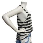 SoulCycle Black & White Stripe Muscle Tank Top Women's Size M Y2K Photo 2