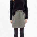 Madewell jacquard party ruffle mini skirt in metallic gold & black size medium Photo 0