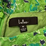 Lulus green & blue floral maxi skirt size M Photo 4