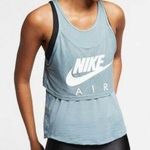Nike Women’s Air GX Running Tank Top Light Blue White Photo 0