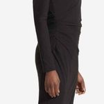 MM. LAFLEUR Annabel Black Midi Dress Stretch Business Casual Size Large Photo 1