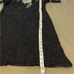 Scala Vintage 100% Silk Fully Beaded Floral Midi Dress Formal Cocktail Large Photo 15