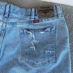 Wrangler Vintage  Light Wash Distressed Denim Cutoff Shorts Waist 38” Photo 4