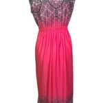 Live & Let Live Size Small Maxi Dress Pink Ombré Stretch V Photo 1