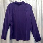 Chico's Chico’s Long Sleeved, V-Neck, Button Up Blouse, Purple, Size 3, XXL Photo 2