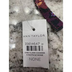 Ann Taylor Purple Floral Cosmetic Travel Bag Wristlet Clutch NWT Photo 2