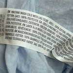 Aerie  Rock 'n' Ruffle Mini Sundress V-Neck Cotton 3/4 Sleeve Baja Blue Size L Photo 11