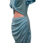 NWT Acelitt women’s front cutout sky blue mini dress size s Photo 2
