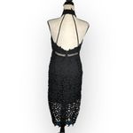 Bardot Gemma Halter Lace Sheath Dress Women's 6 Black Sleeveless Knee Length NWT Photo 4