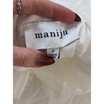 Maniju  White Tulle Maxi Bridal Style Dress Photo 6