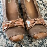 Paul Green  Brown Suede Bow Wedges Photo 1