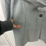 Banana Republic Italian Fabric Grey Fit And Flare Bow Coat Size M Photo 7