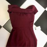 Katie May NWT  Bordeaux Hit The Mark Off The Shoulder Gown Long Maxi Dress sz XS Photo 5