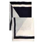 Madewell  Striped Geometric Black White Rectangular Wool Scarf NWT Photo 9