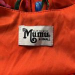 Show Me Your Mumu Dress Women XS Orange Blue Floral Criss Cross Applesauce Photo 4