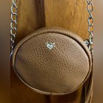 Justice Faux leather circle purse with boho lace Photo 1