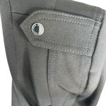 White House | Black Market Moto Jacket Women’s Black Asymmetric Zip Peplum Size 8 Photo 7