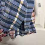 Caslon  Plaid Button Down Rolled Short Sleeve NWT 3X Photo 5