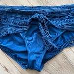 Ralph Lauren NWT  blue crochet skirted swim bottom Size L Photo 2