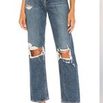 AGOLDE Premium Blue Jeans 90's Pinch High Rise Straight Distressed Size 26 Photo 0