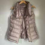 Athleta  Downabout Goose Down Puffer Vest‎ Funnel Neck Asymmetric Zip Cardamom Photo 2