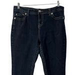 Rebel Soul Womens Jeans Size 14 Blue Straight Leg Mid Rise Sequins Stretch 34" Photo 2