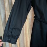 Old Navy  Black Maternity Midi Collared Long Sleeve Shirt Dress Size Large Photo 13