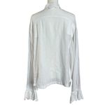 Free People  Ethereal Dainty Cottage Eyelet Lace Laura Henley Top Pullover Large Photo 4