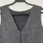 Banana Republic Sequin Herringbone Dark Gray Low Back Zipper Tank Size 12 Photo 7