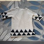 Hanna Andersson Love,Hanna Baby Alpaca Cream/Black Triangle Cardigan Size Medium Black Photo 1
