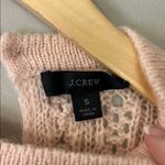 J.Crew Balloon Sleeve Cable Knit Sweater Size Small Pale Peach Light Pink Photo 4