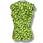 Handmade  Top Fruit Print Limes Sleeveless Darts‎ Zip-Back Retro Fit Green Zip-Up Photo 1