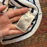 Divided H&M BLUE & WHITE NAUTICAL STRIPE RIBBED KNIT CROP POLO Photo 2