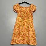 Caroline Constas Calla Mini Dress Floral Off The Shoulder Women’s M Orange Size M Photo 4