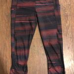 Lululemon Red Striped Leggings  Photo 0