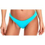 Lucky Brand Golden Wave Textured Hipster Bikini Swim Bottom Teal Blue L Photo 1