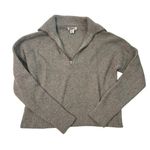 William Rast  Womens Medium Quarter Zip Pullover Gray Stretch Waffle Top Photo 0