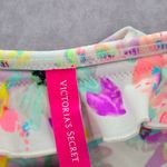 Victoria's Secret Victoria Secret White Floral Ruffle String Tie Bikini Bottom Swimwear Large Photo 3